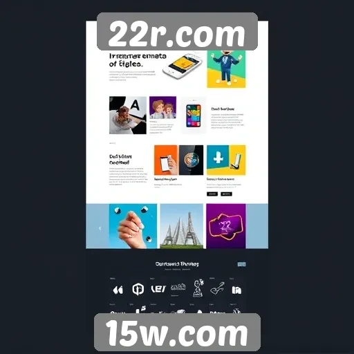 Evolução do design no site 22r.com